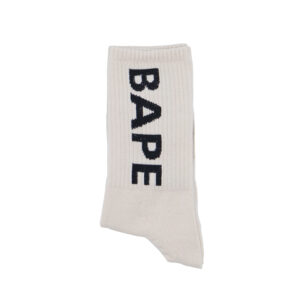 جوراب BAPE text کرم