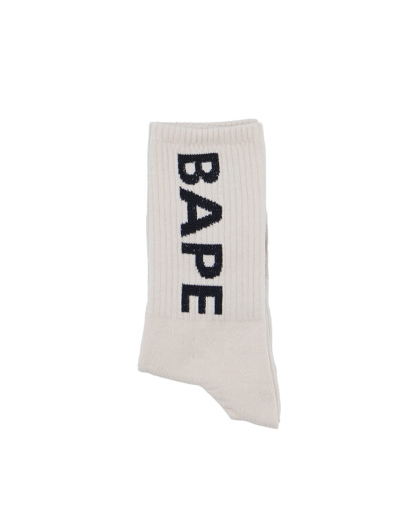 جوراب BAPE text کرم