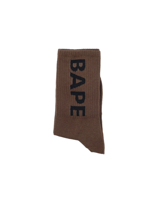 جوراب BAPE text قهوه ای