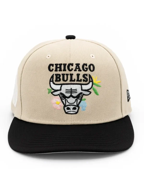 08| کپ فیت بکChicago bulls کرم نقاب مشکی