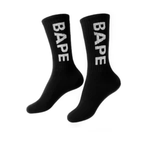 49| جوراب BAPE text مشکی