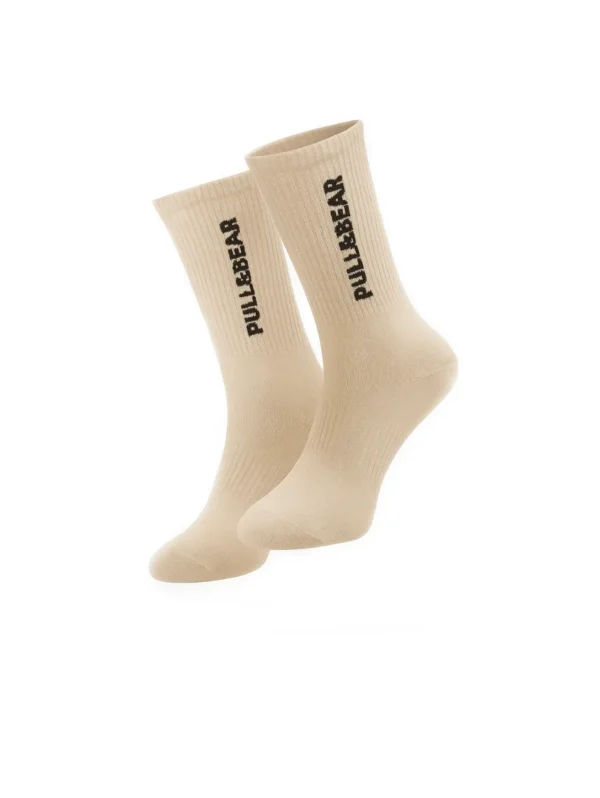 55| جوراب PULL&BEAR کرم